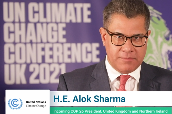 Alok Sharma, Incoming COP 26 President, UK