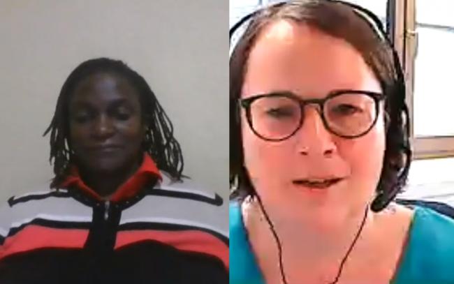 Stella Gama, Malawi, and Elfriede-Anna More, Austria, Co-Fac CTCN and the periodic assessment 