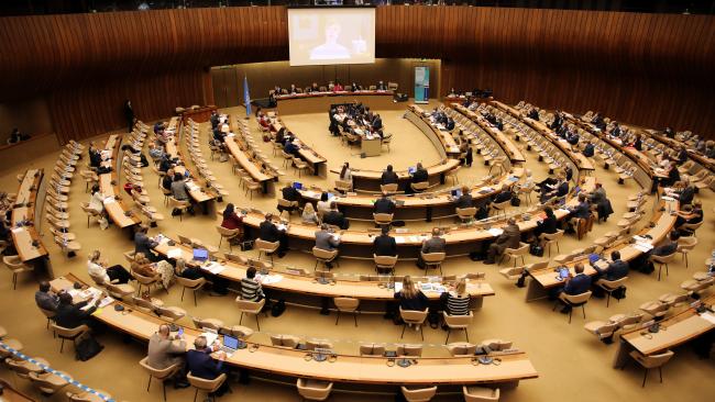 View of the room during the opening session