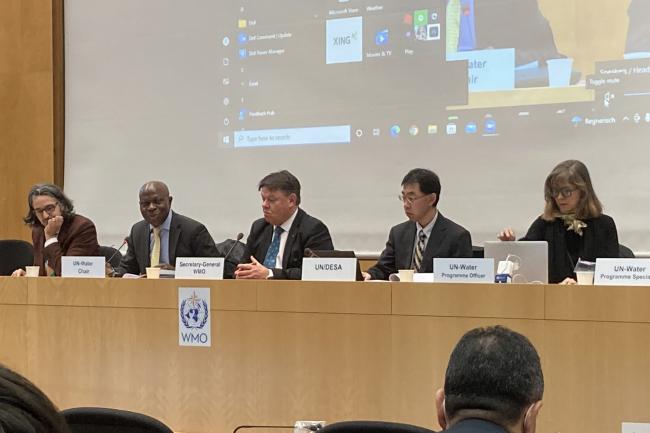 Dais during the opening session - 36th UN-Water Meeting - 7Apr2022 - Photo