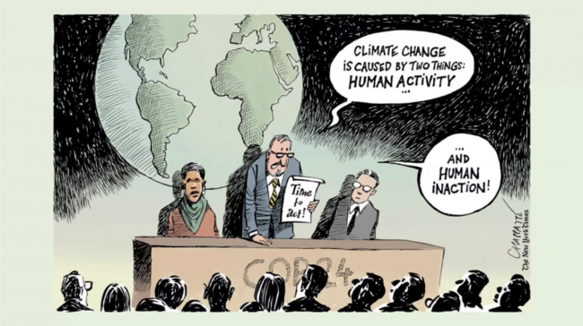 Cartoon on climate change