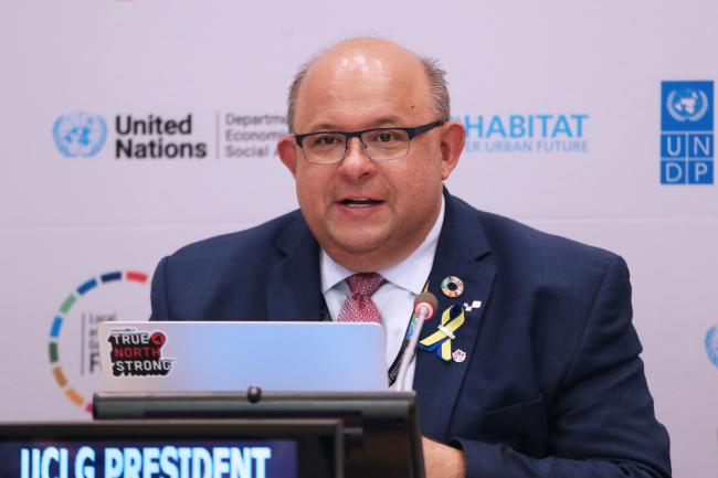 Berry Vrbanovich, Mayor of Kitchener, Canada - UCGL 5 Forum - 12 July 2022 - Photo