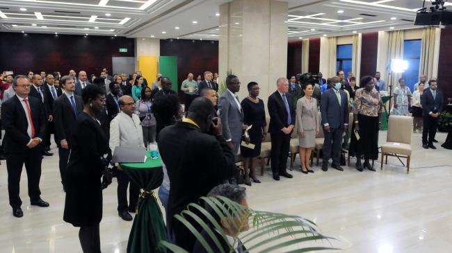 Delegates during reception