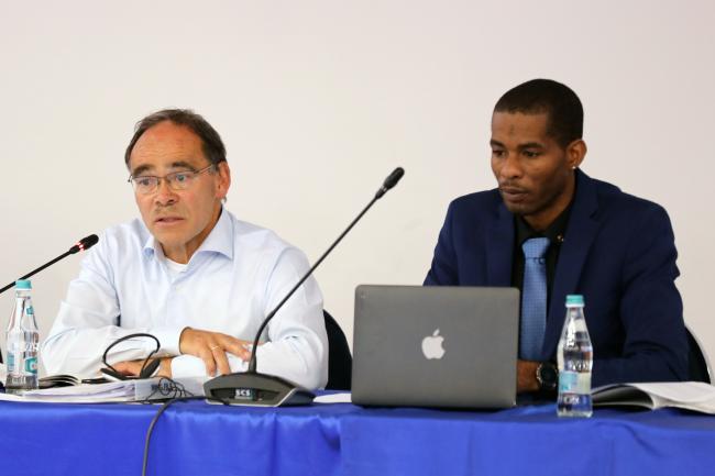 Reggie Hernaus, The Netherlands, and Jonah Ormund, Antigua and Barbuda