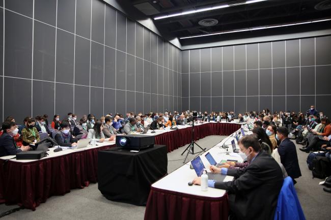 View of the room during the contact group on Digital Sequence Information