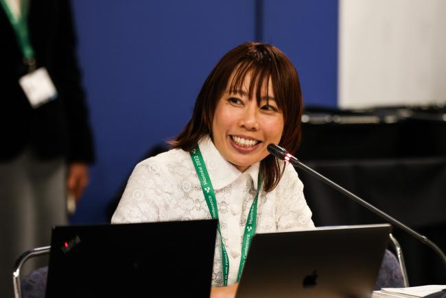 Makiko Yanagiya, UNU-IAS_Satoyama_SideEventsCBDCOP15_7Dec2022_Photo.jpg