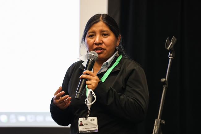 Viviana Figueroa, International Indigenous Forum on Biodiversity_SideEventsCBDCOP15_10Dec2022_Photo.jpg