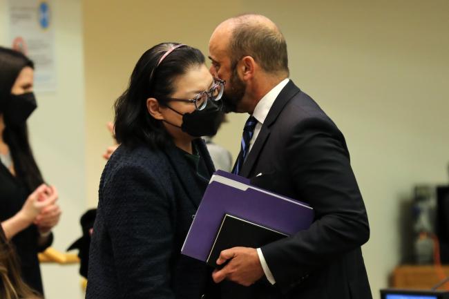 IGC President Rena Lee, Singapore, with Miguel de Serpa Soares, Secretary-General of the IGC, Under-Secretary-General for Legal Affairs and UN Legal Counsel