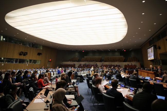 View of the room during the morning session