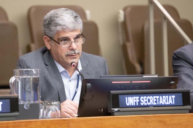 Hossein Moeini-Meybodi, UNFF Secretariat - UNFF18 - 11May2023 - Photo