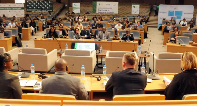 Participants during the panel discussion on the launch of 'The Future of Resource Taxation: 10 Policy Ideas to Mobilize Mining Revenues'