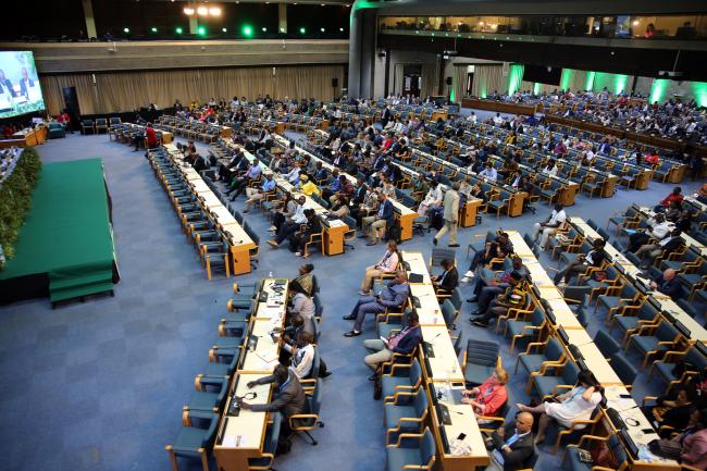 View of the room during the closing plenary