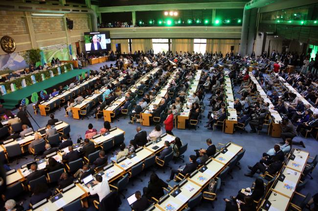 View of the room during the opening session