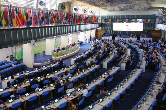 View of the room during the opening session