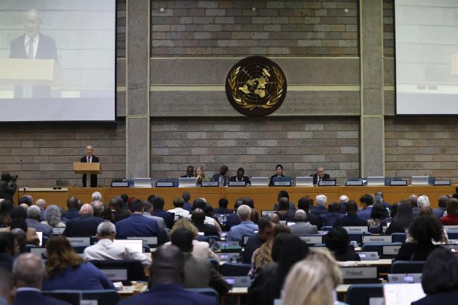 IPCC Chair Hoesung Lee making an opening statement