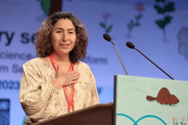 IPBES Chair Ana María Hernández Salgar 