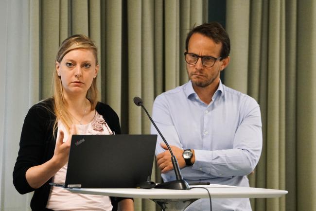 Kristin Meyer, UN Disaster Risk Reduction (UNDRR), and Nicolas Franke, World Metrological Organization (WMO)