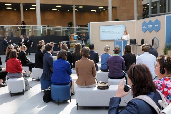 Participants during German Pavilion opening