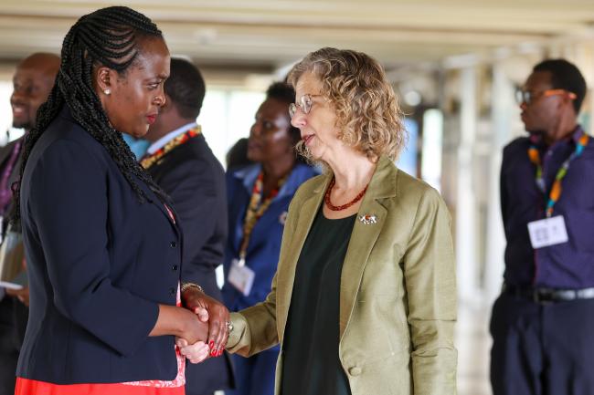 Roselinda Soipan Tuya, Cabinet Secretary, Ministry of Environment, Climate Change and Forestry, Kenya, and Inger Andersen, Executive Director, UNEP