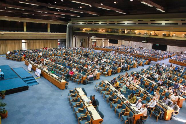 View of the room during the plenary