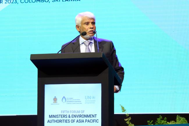 Naseer Ahamed, Minister of Environment, Sri Lanka