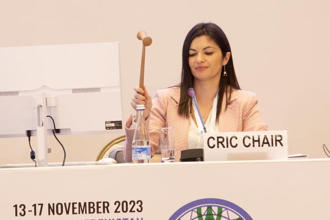 Biljana Kilibarda, Chair of the CRIC - CRIC 21 - 17 Nov 2023 - Photo