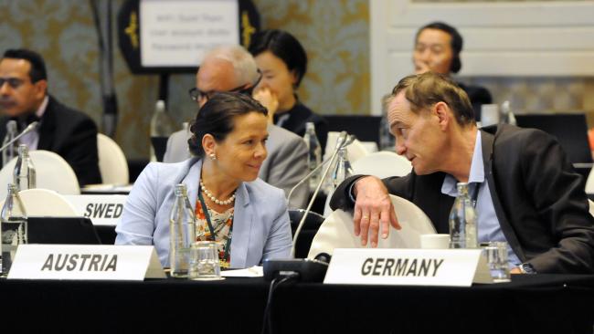 Katharina Kuehmayer, Austria, and Matthias Schwoerer, Germany