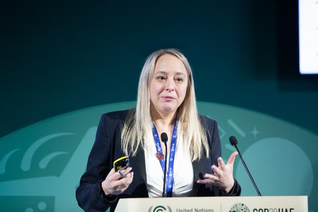 Beth Hardy-Valiaho, International CCS Knowledge Centre - IEAGHG Side Event - COP28 - 3 Dec 2023 - Photo