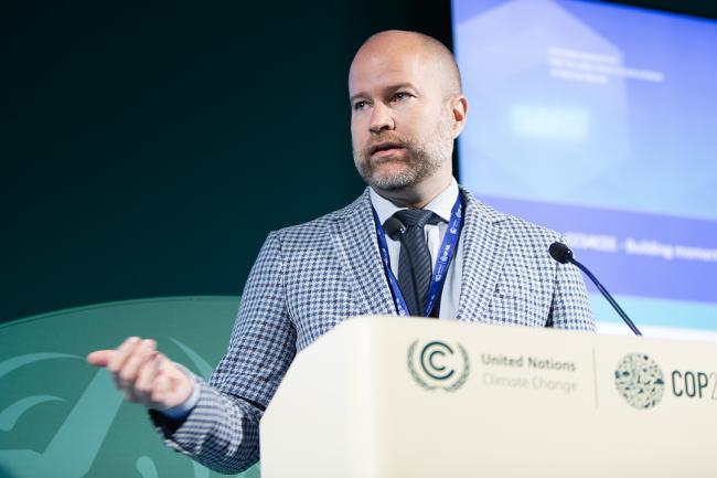 Jonas Helseth, Director, Bellona Europa - IEAGHG Side Event - COP28 - 3 Dec 2023 - Photo