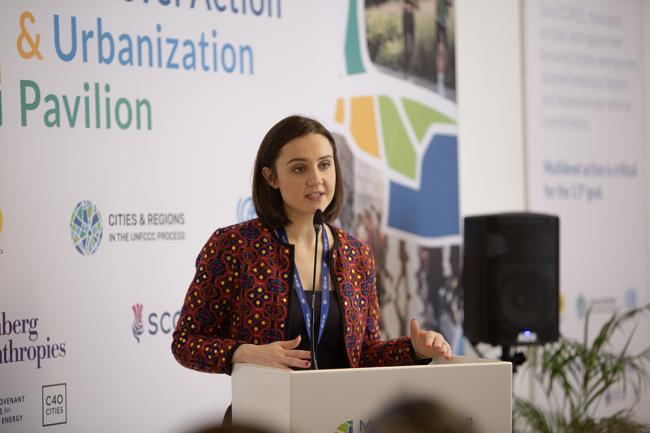 Mairi McAllan, Cabinet Secretary for Net Zero and Just Transition, Scottish Government -IISD-COP28 6dec2023 - Photo