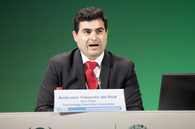 Ambrosio Yobanolo del Real, UNFCCC TEC -UNFCCC - SideEvent - 9dec2023 - Photo