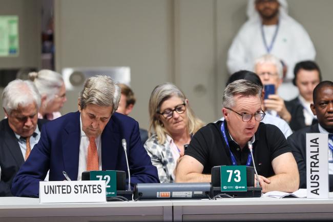 John Kerry, Special Presidential Envoy for Climate, US, and Chris Bowen, Minister for Climate Change and Energy, Australia