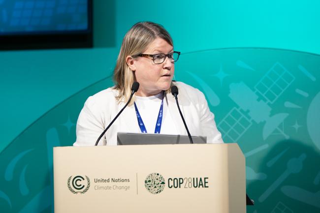 Lesley Coldham, IGU -IGU-COP28 6dec2023 - Photo