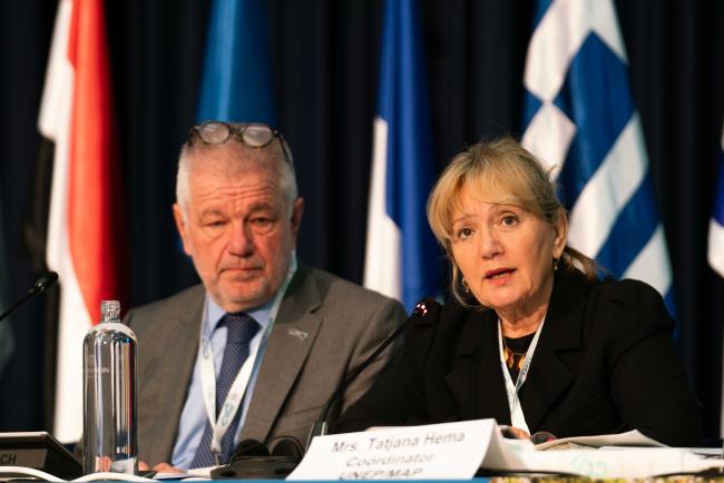 Mitja Bricelj, COP 23 President and Tatjana Hema, Coordinator of UNEPMAP