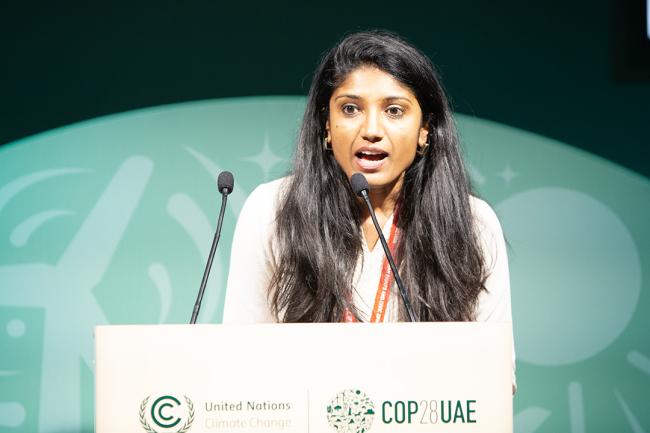 Shruti Suresh, Global Witness - Natural Justice - Side Event COP28 - 3 Dec 2023 - Photo