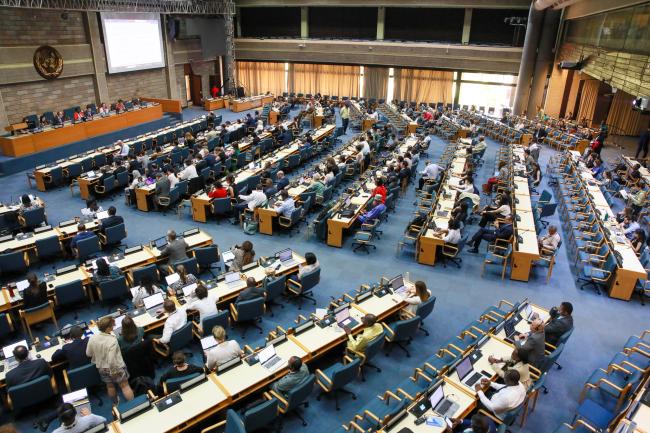 View of the room during Working Group II: Cluster D