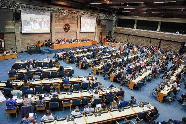 View of the room during the closing plenary