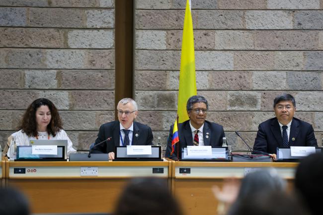 From L-R: Ana María Hernández, Senior Advisor to the COP 16 Presidency ...