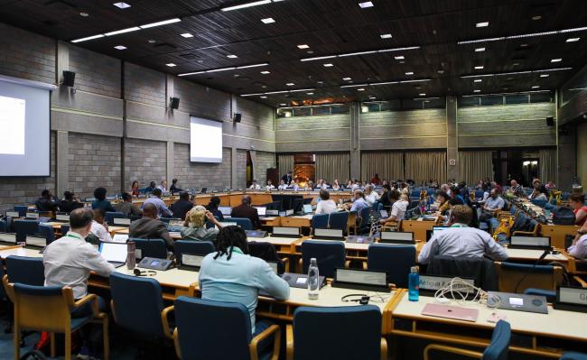 View of the room during the Contact Group on resource mobilization