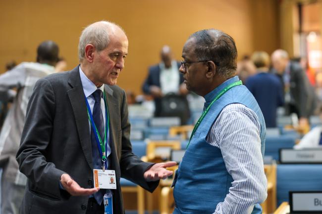 Neil Pratt, Meeting Secretary, with SBI 4 Chair Chirra Achalender Reddy, India