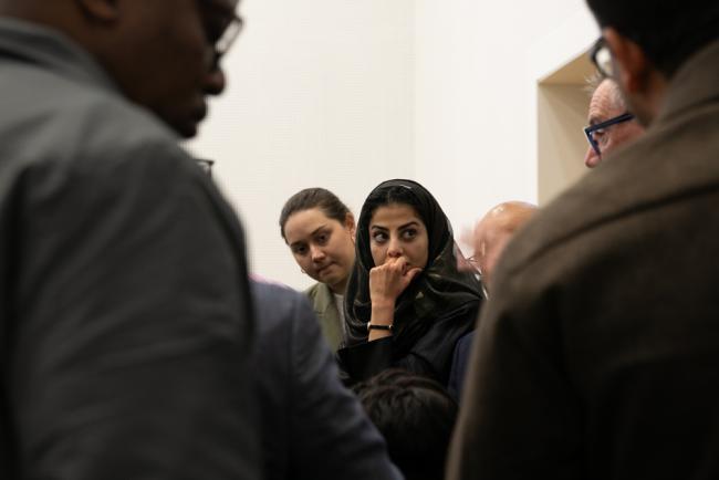 Delegates listen intently as various issues are discussed throughout the day