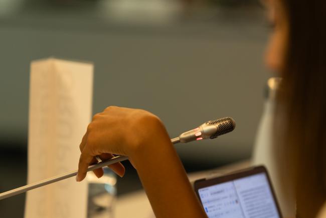 Delegates make interventions in the various informal consultations throughout the day