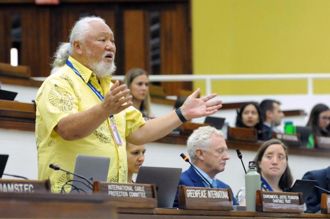 Solomon “Uncle Sol” Kaho‘ohalahala, Greenpeace International