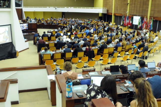 A view of the room during the Informal Working Group on the protection and preservation of the marine environment