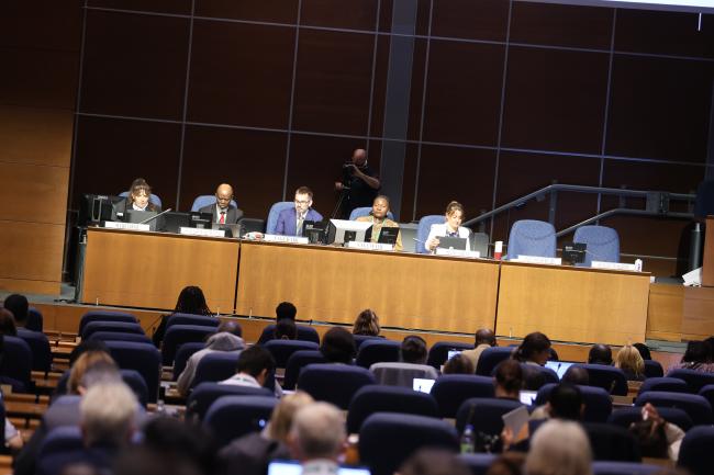 View of the dais during the Committee of the Whole (CoW)