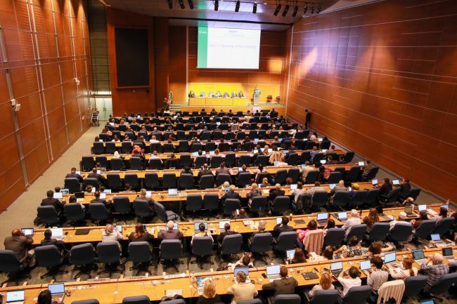 View of the room during plenary