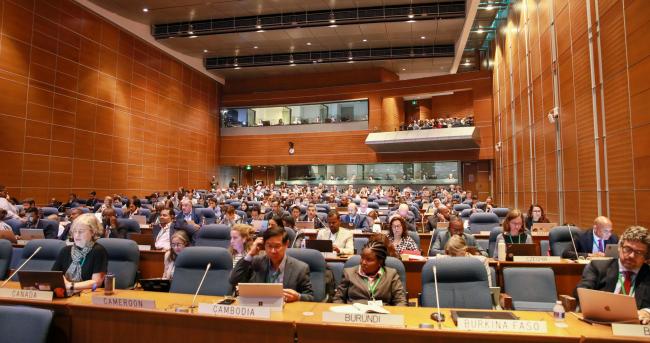 View of the room during the Committee of the Whole