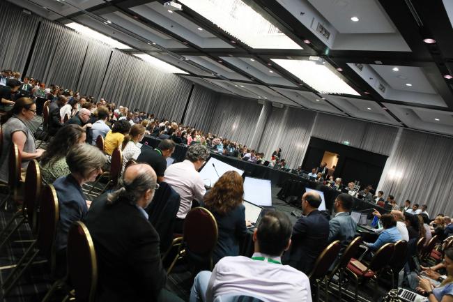 View of the room during a contact group on the review of the effectiveness of the multilateral mechanism