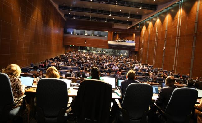 View of the room during the Committee of the Whole