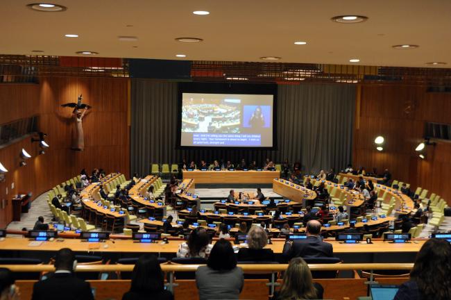 Delegates meet in the afternoon for the final dialogue on "The Future Starts Now"